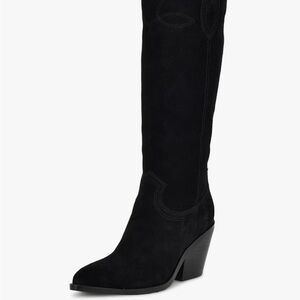 Nine West Black Western Knee-High Boots – Size 6.5